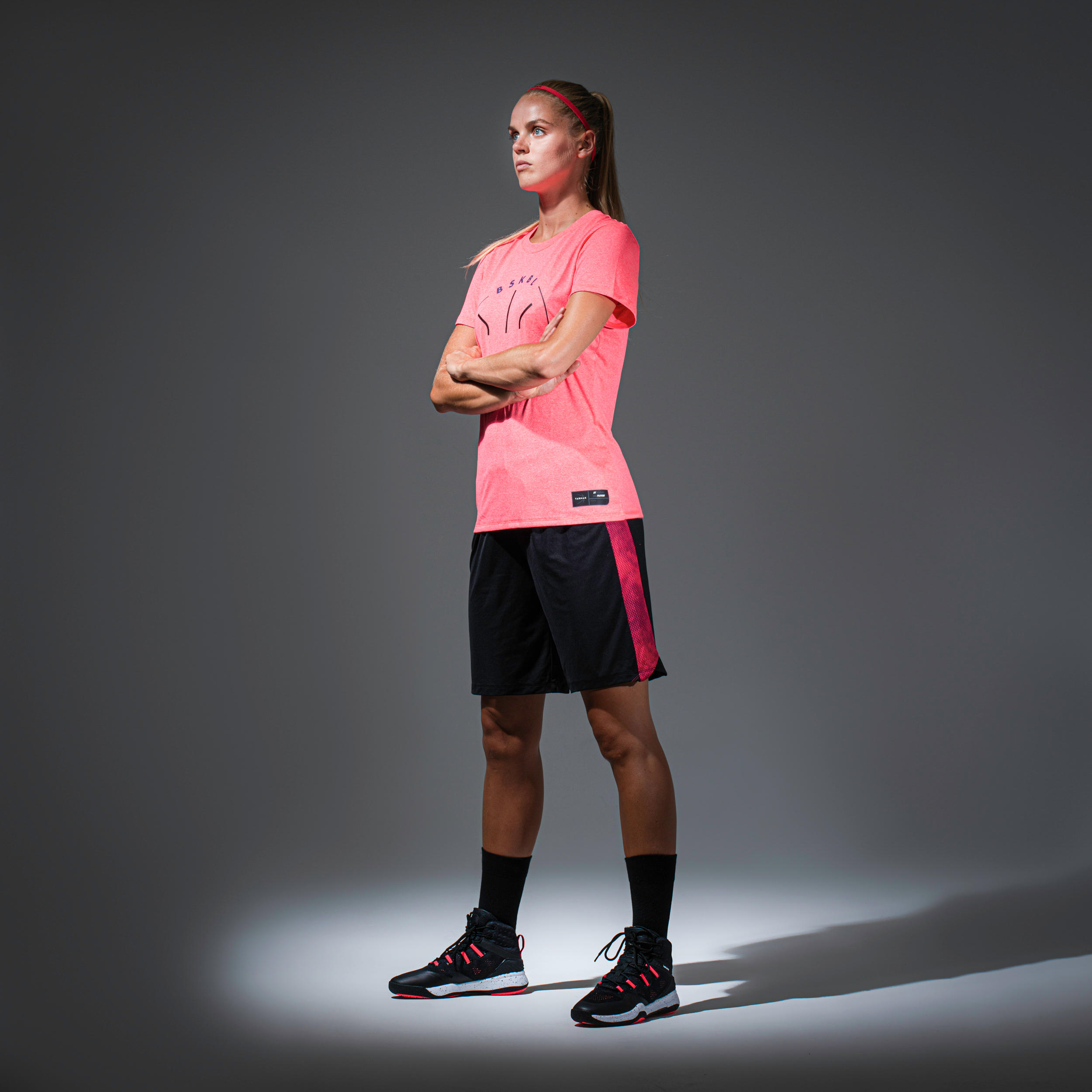 

Women' T-Shirt Basketball TS500 - Pink