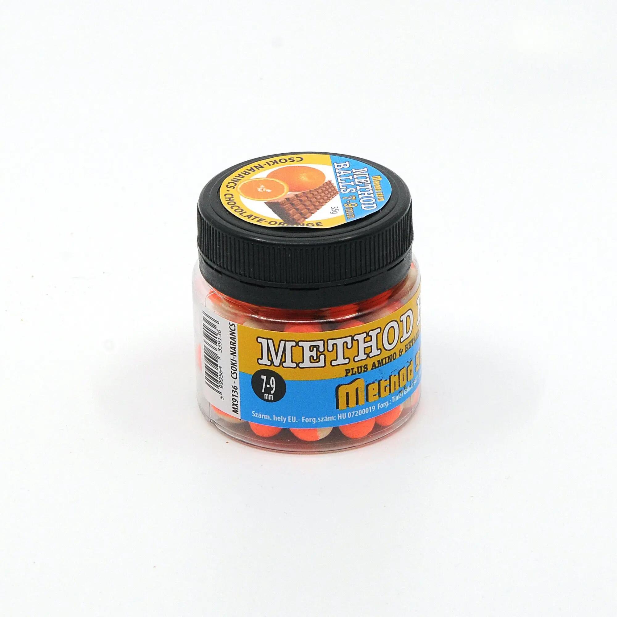 Method pellet, csoki-narancs, 7-11mm, 35g 1/2