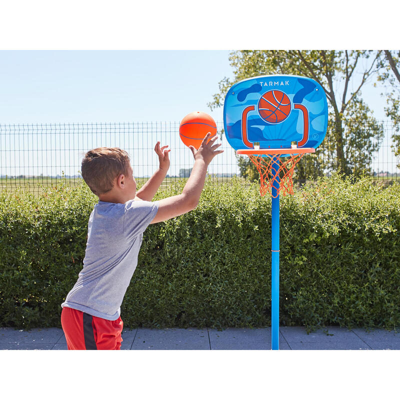 Kinder Basketball Korbanlage höhenverstellbar 0,9‒1,2 m - K100 blau/orange