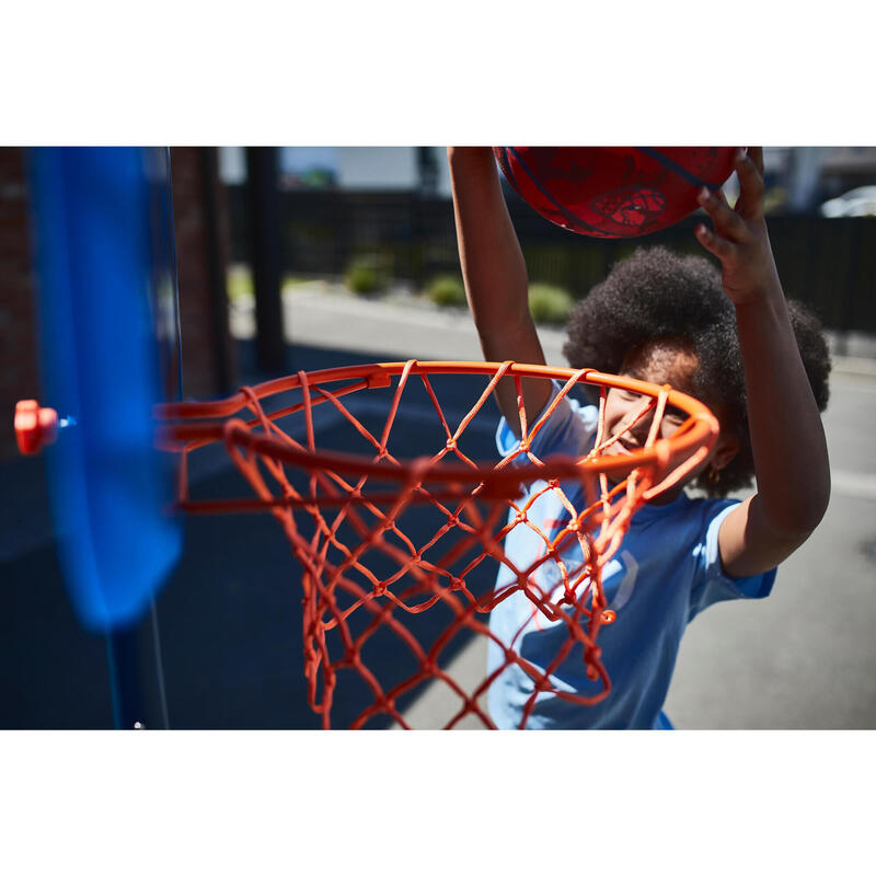 Basketbalpaal voor kinderen K500 Aniball verstelbaar van 1,30 m tot 1,60 m blauw