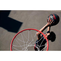 Ballon de basketball taille 7 - Resist 900 rouge noir - Decathlon