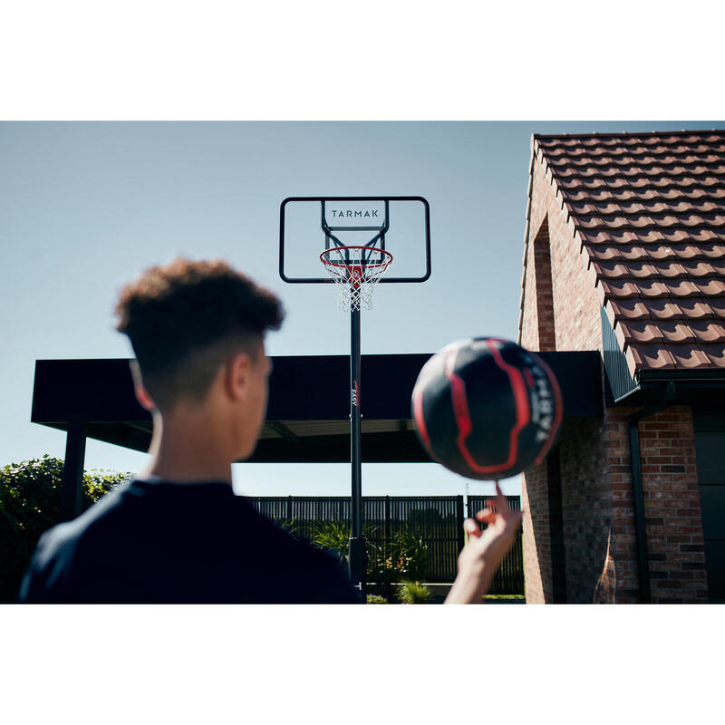 Tabela de Basquetebol Altura Ajustável de 2,20-3,05 m B100 Easy Policarbonato