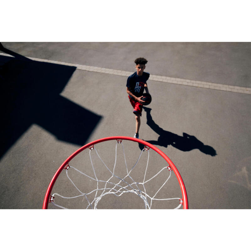Tabela de Basquetebol Altura Ajustável de 2,20-3,05 m B100 Easy Policarbonato