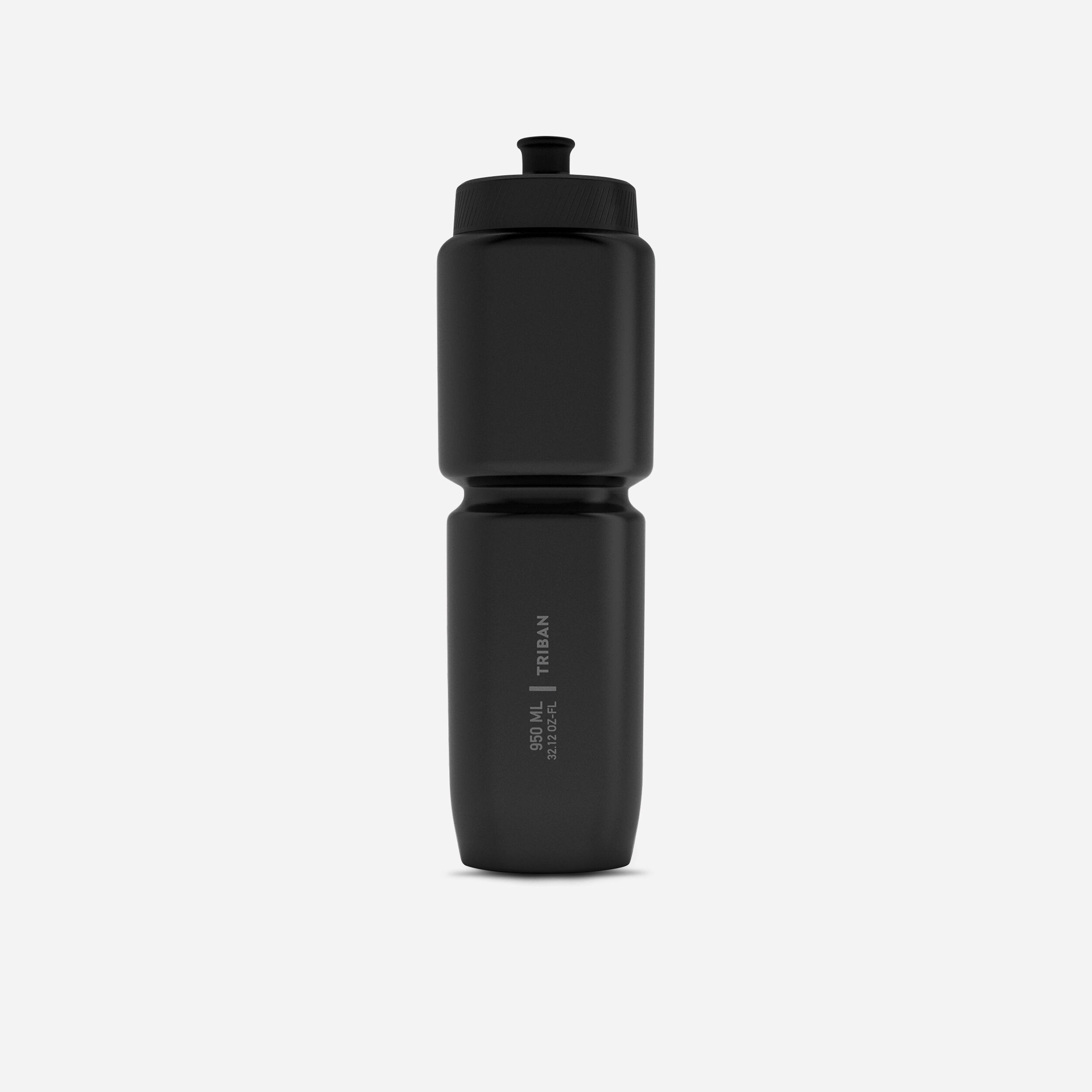 950 ml Cycling Water Bottle SoftFlow - Black 1/4
