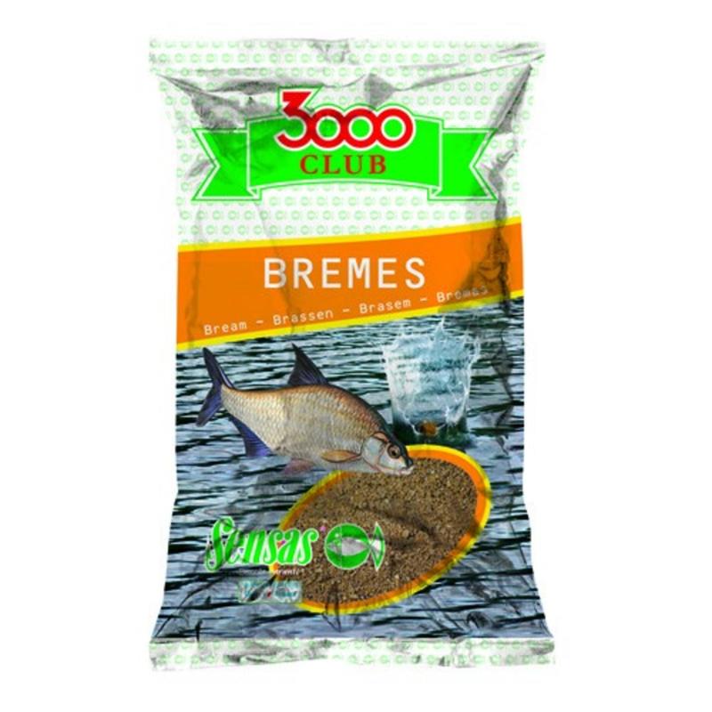 

Прикормка Sensas 3000 Club BREMES 1кг, X8572082