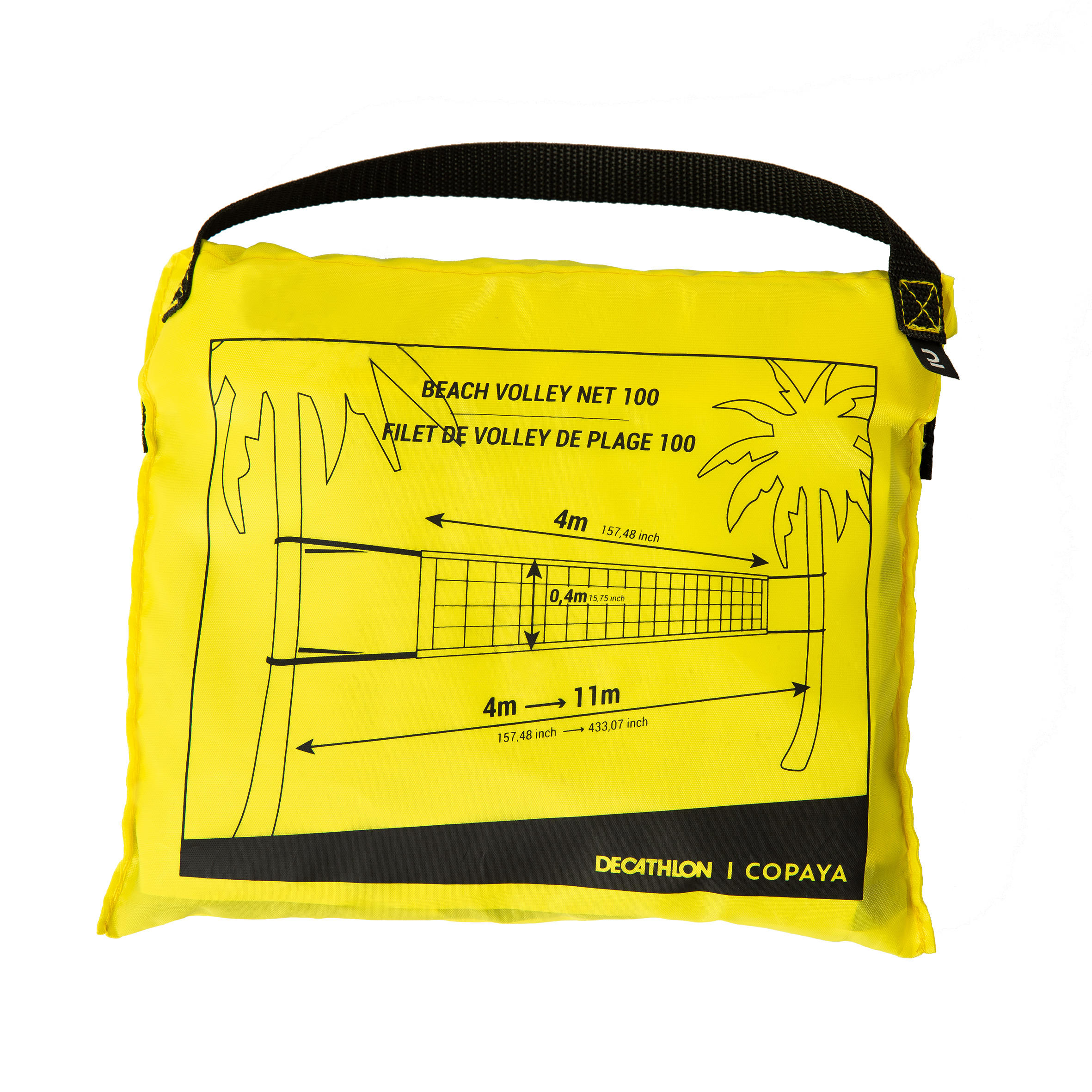 Filet De Volley-ball / Beach-volley Blanc - 9.5 Mètres - Marque RELOAD - Neuf