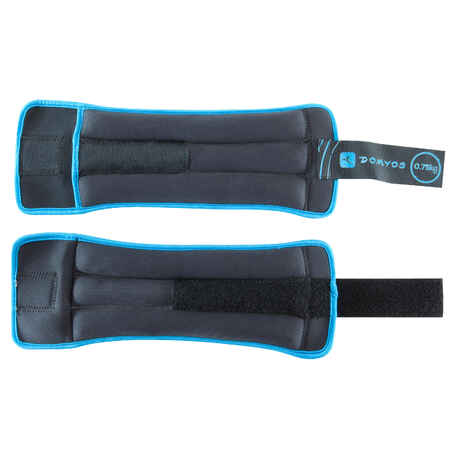 Toning Adjustable Wrist and Ankle Soft Weights Twin-Pack - 0.75 kg