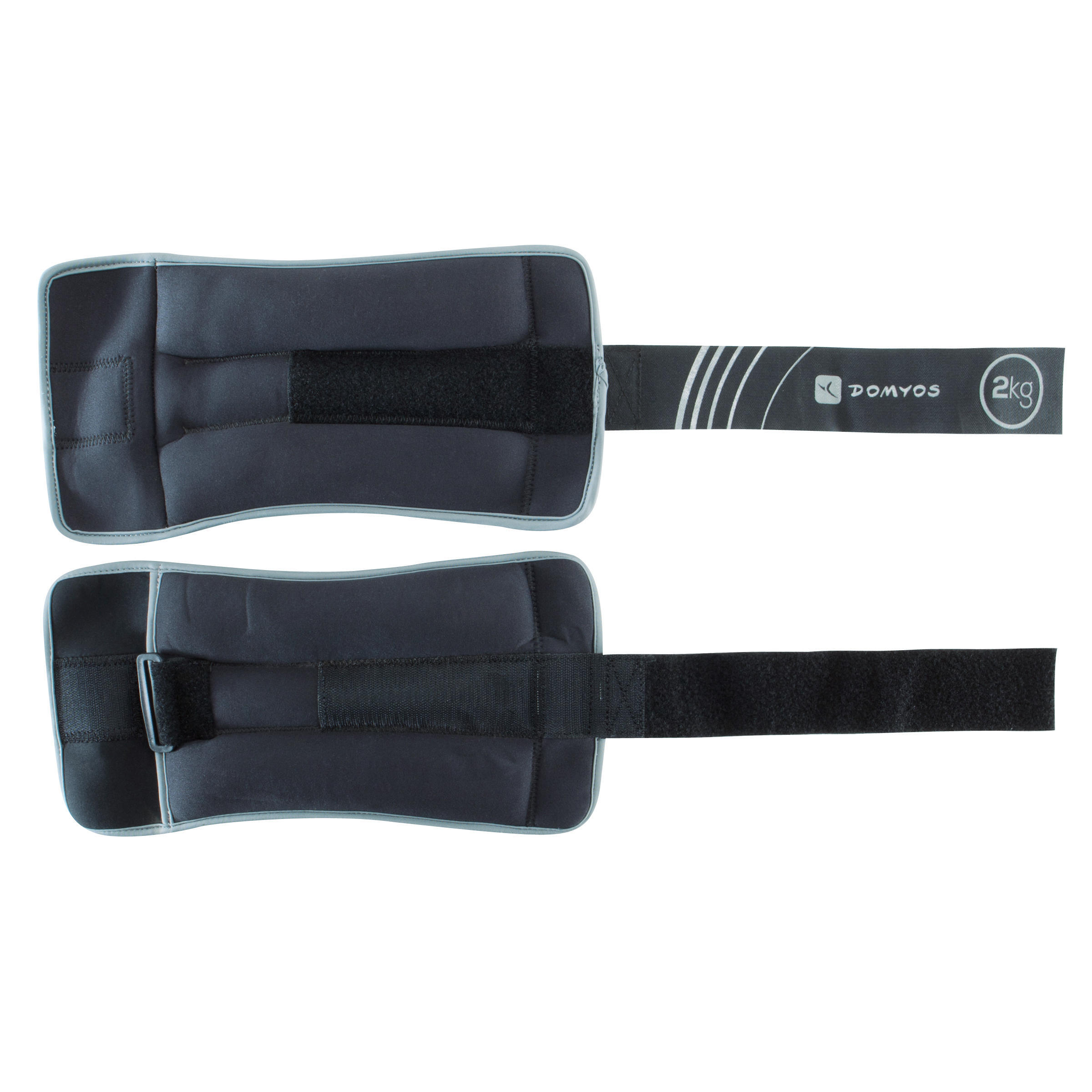 2 kg Wrist / Ankle Weights Twin-Pack - Grey 2/5