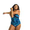 Badeanzug Aquagym Damen figurformend - Karli Yuka blau
