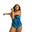Women's Aquafitness 1-piece swimsuit Karli Yuka Blue