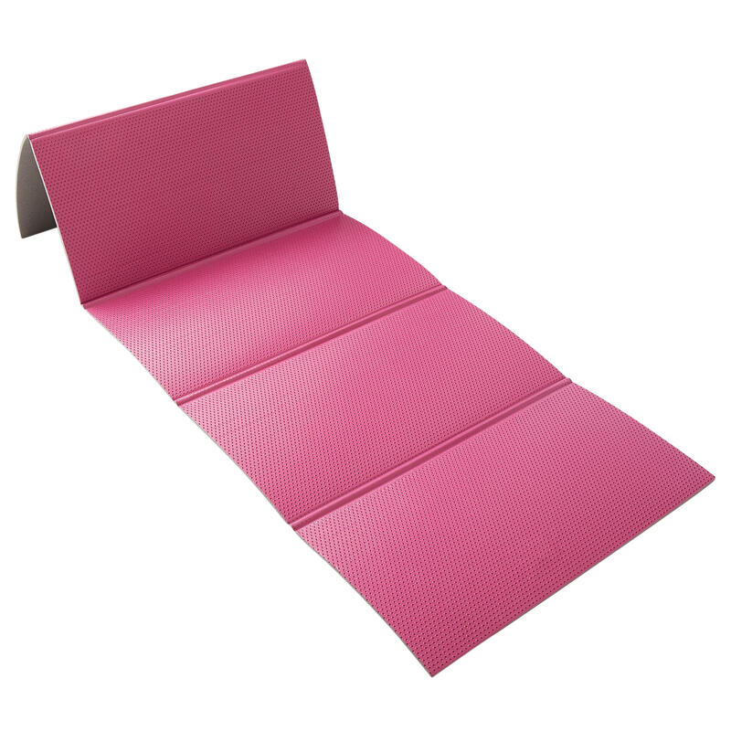 Tapis de sol pilates pliable 160cm x 60cm x 7mm - TONEMAT S FOLD ROSE