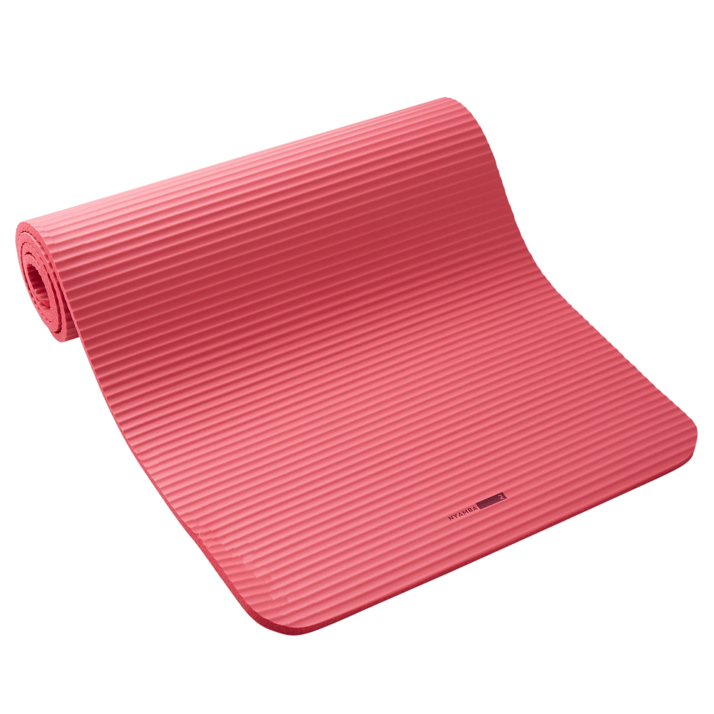 DOMYOS Pilates Mat Comfort 100 - 160 cm ⨯ 55 cm ⨯ 10 mm - Pink