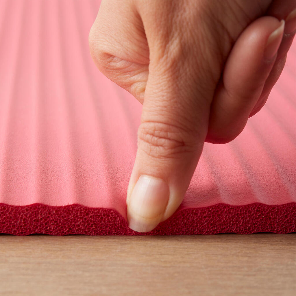 Grīdas paklājs pilatēm “Pilates Mat 100”, 170 cm x 55 cm x 10 mm, gaiši rozā