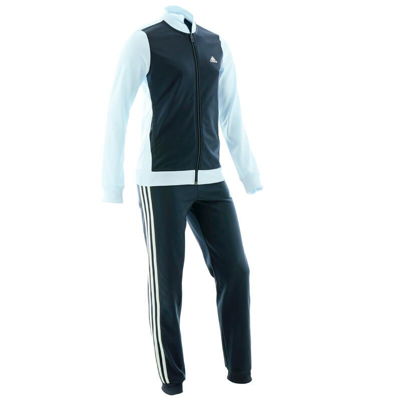 Survêtement fille bleu logo sur la poitrine adidas