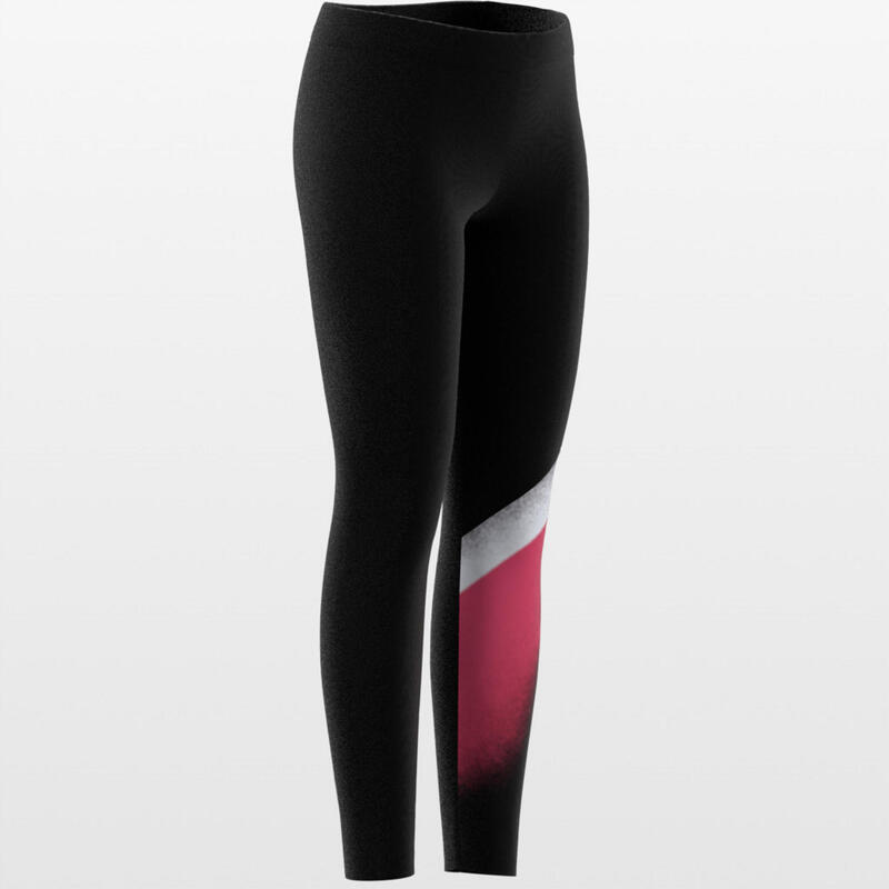 Mallas Leggings niña negro con estampado gráfico y logotipo adidas