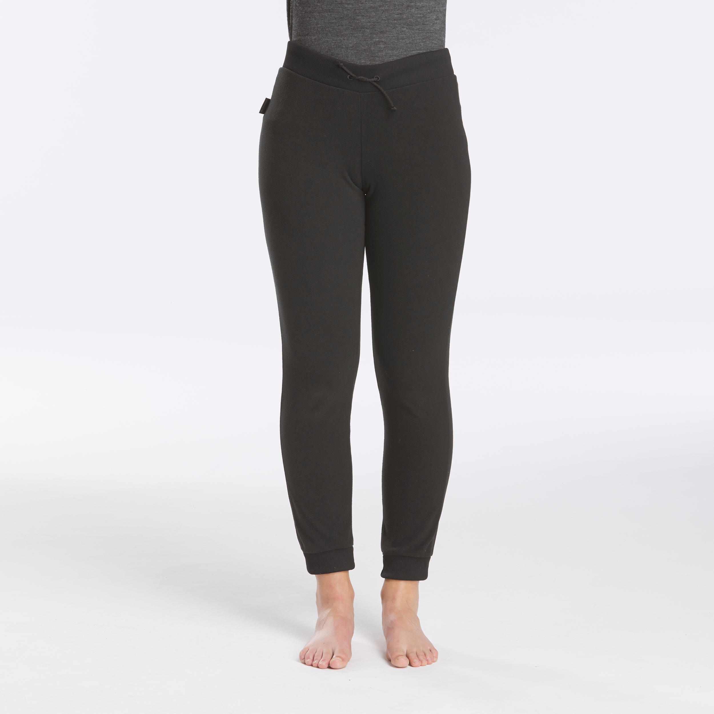 Fleecehose Trek 100 Damen Schwarz Decathlon fleecehose-trek-100-damen-schwarz-decathlon