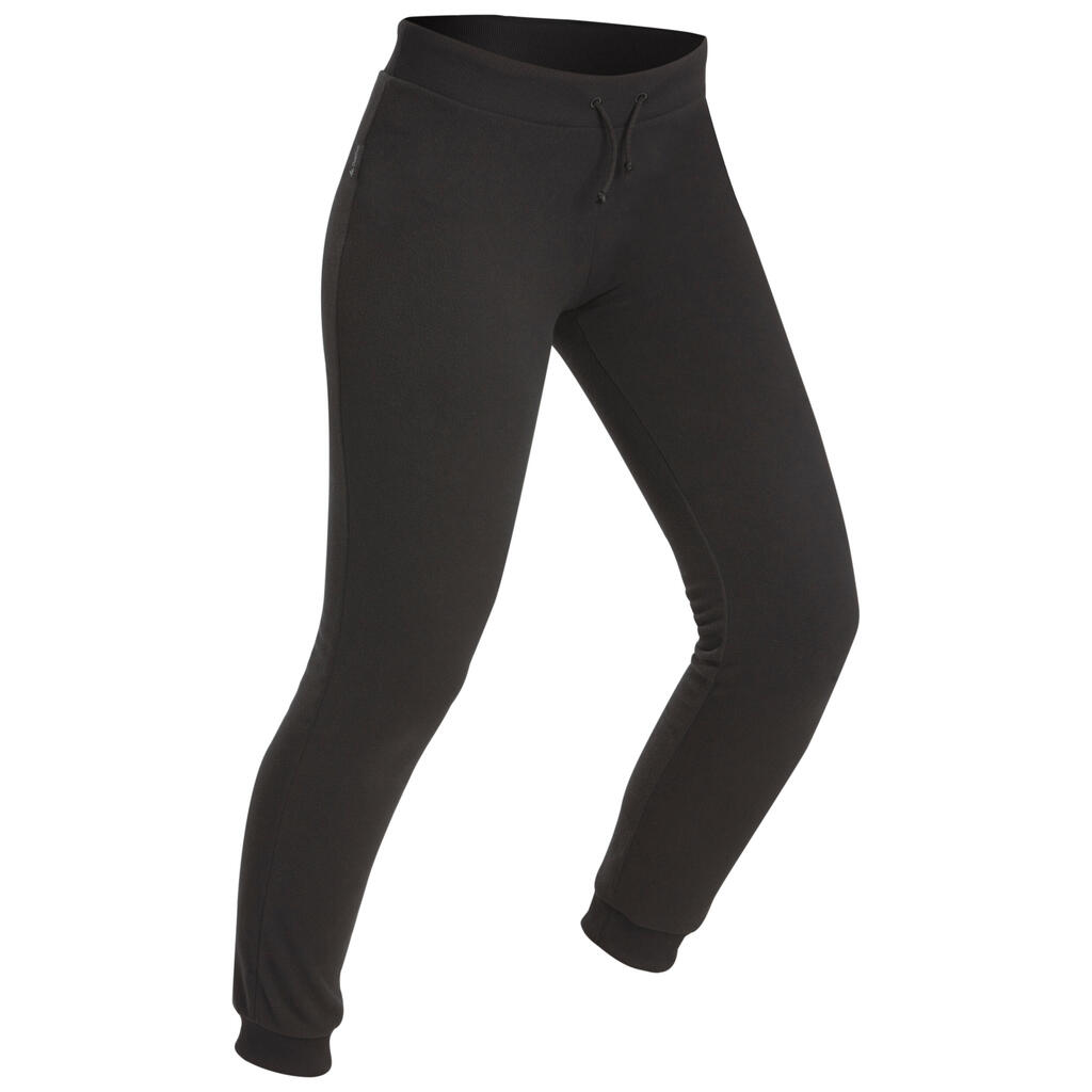 Fleecehose Trek 100 Damen schwarz