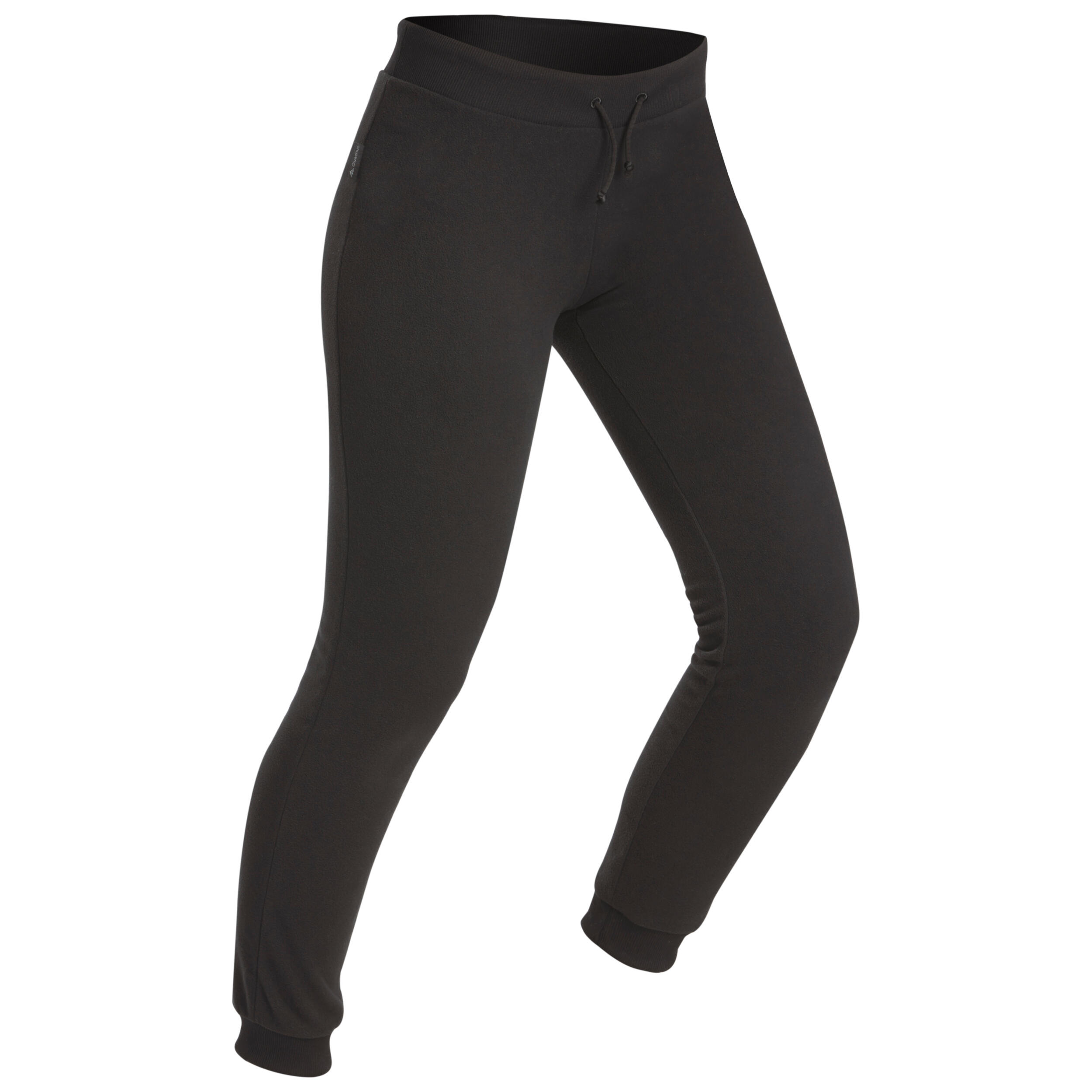 Women Trekking Fleece Tights 100 Black-image-45