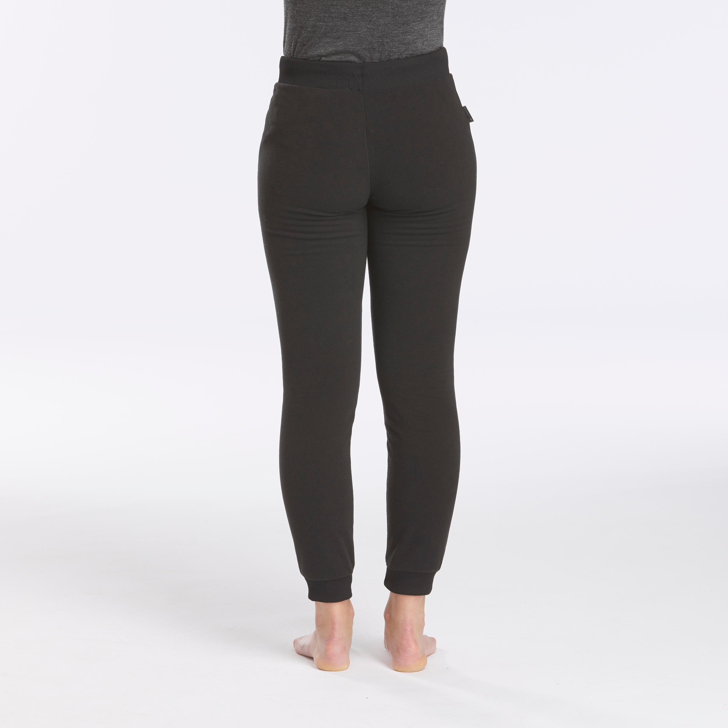 Women's Fleece Tights - Black - Decathlon
