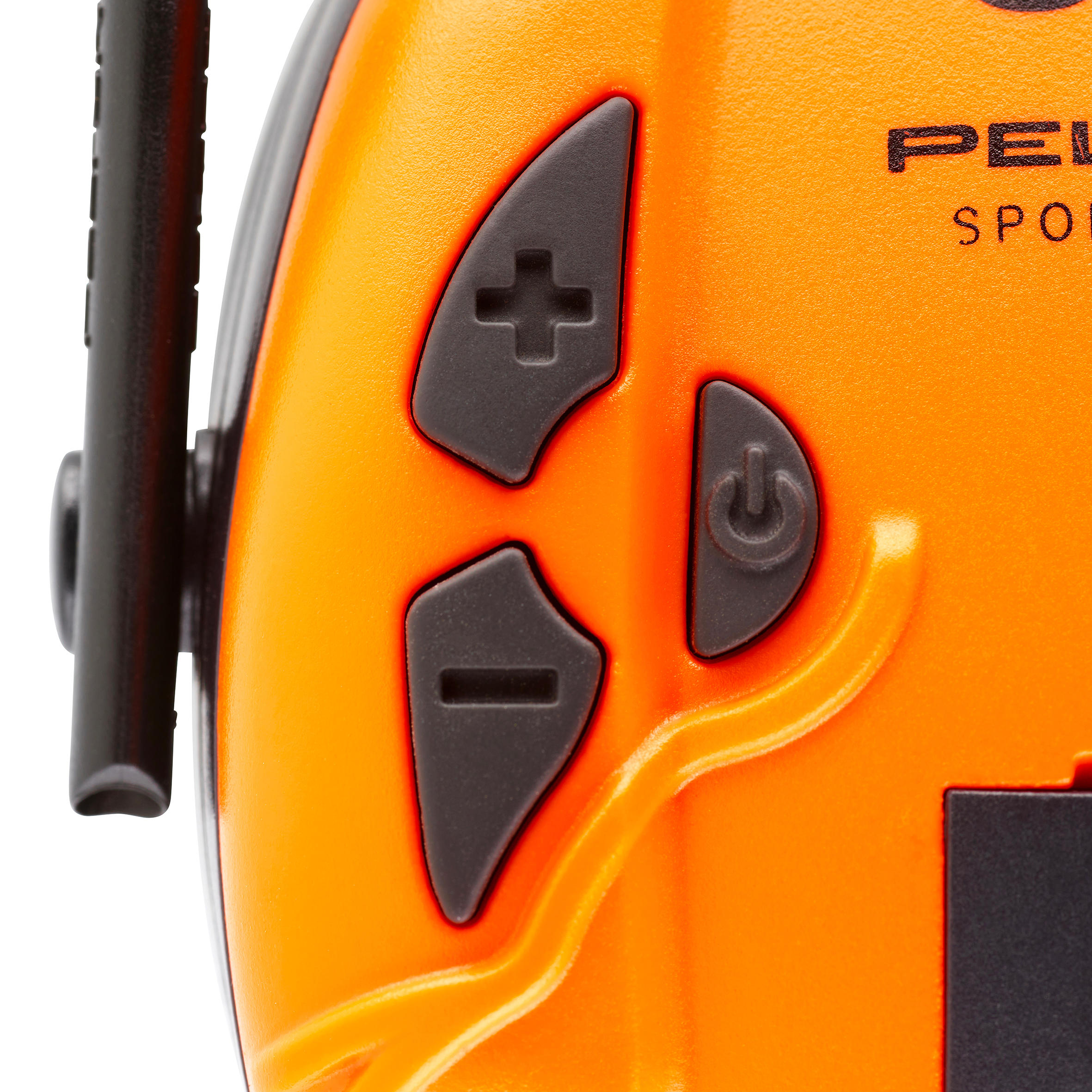 Elektronische oorbeschermer voor jagen en schietsport SportTac oranje/groen 10/12