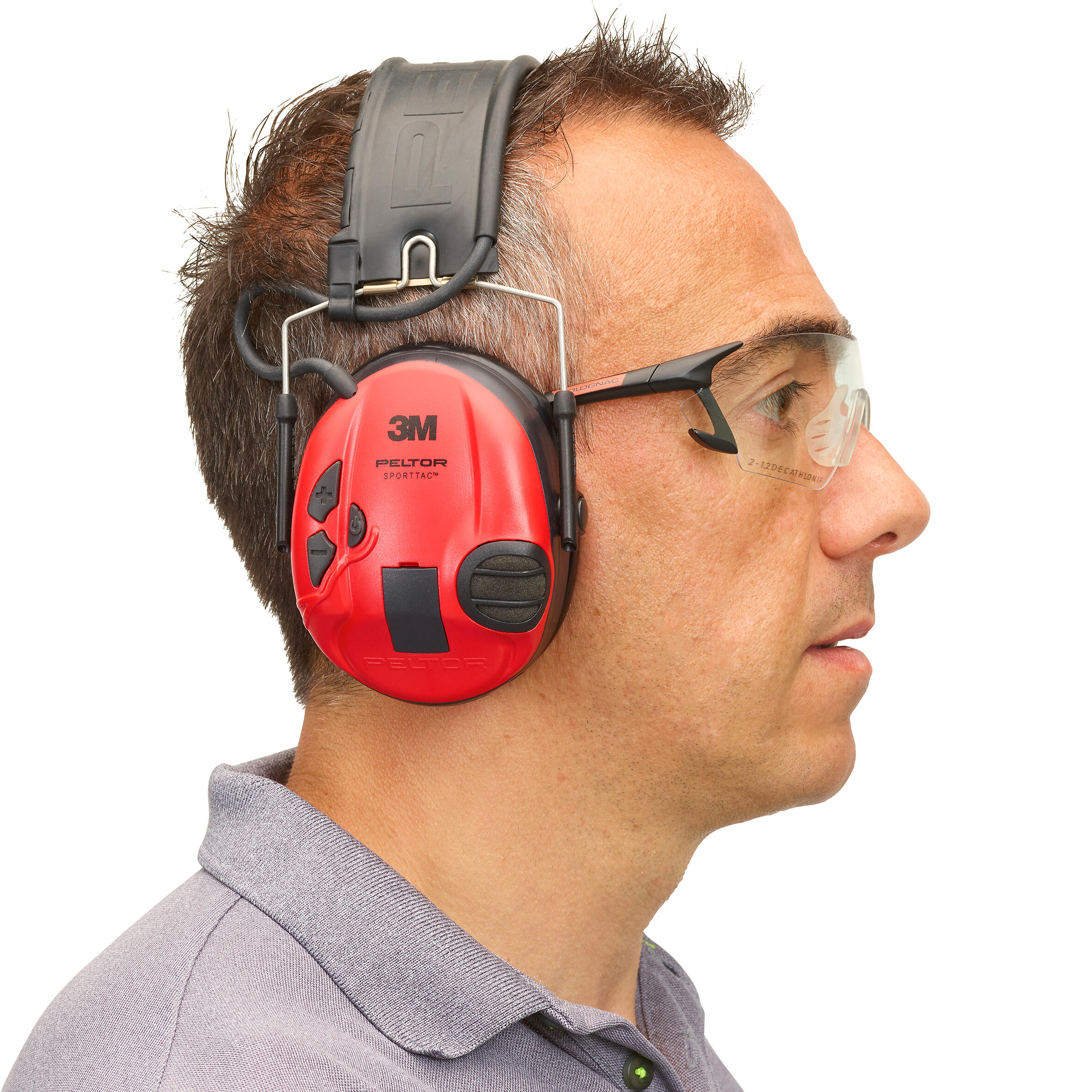Cascos Electronicos Caza-Tiro Deportivo Peltor Sporttac 26 Db Carcasa Negro Rojo 8/11