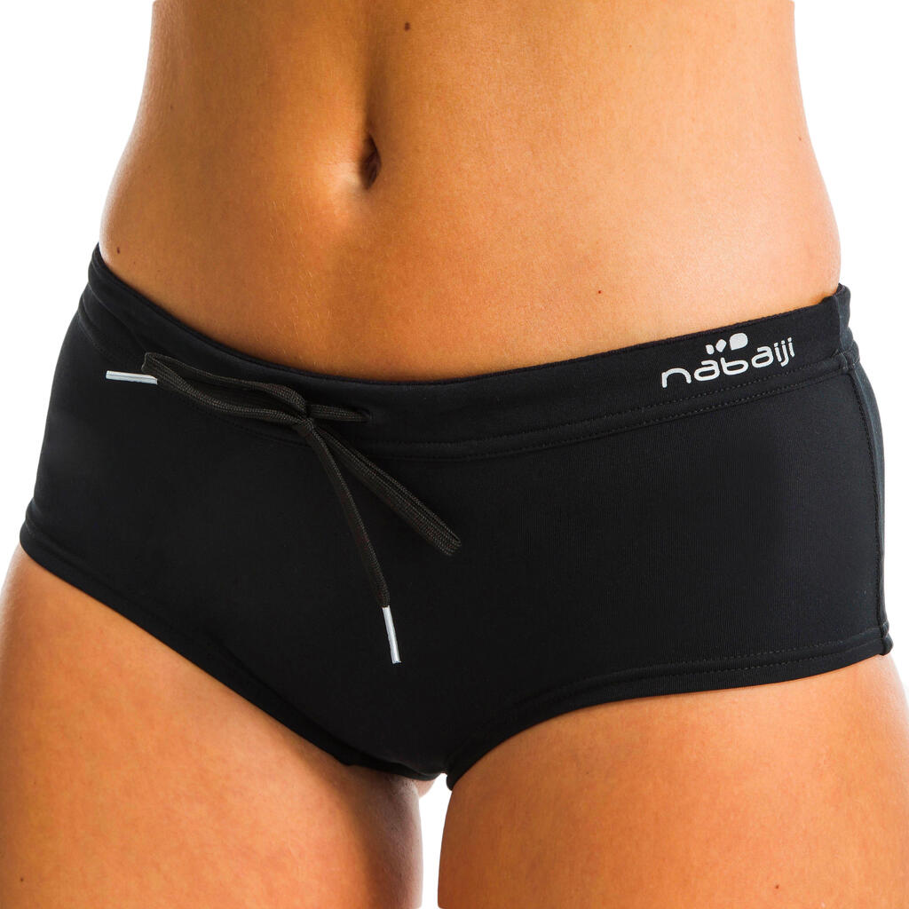 Women's Aquafitness Swimsuit Briefs Meg - Black