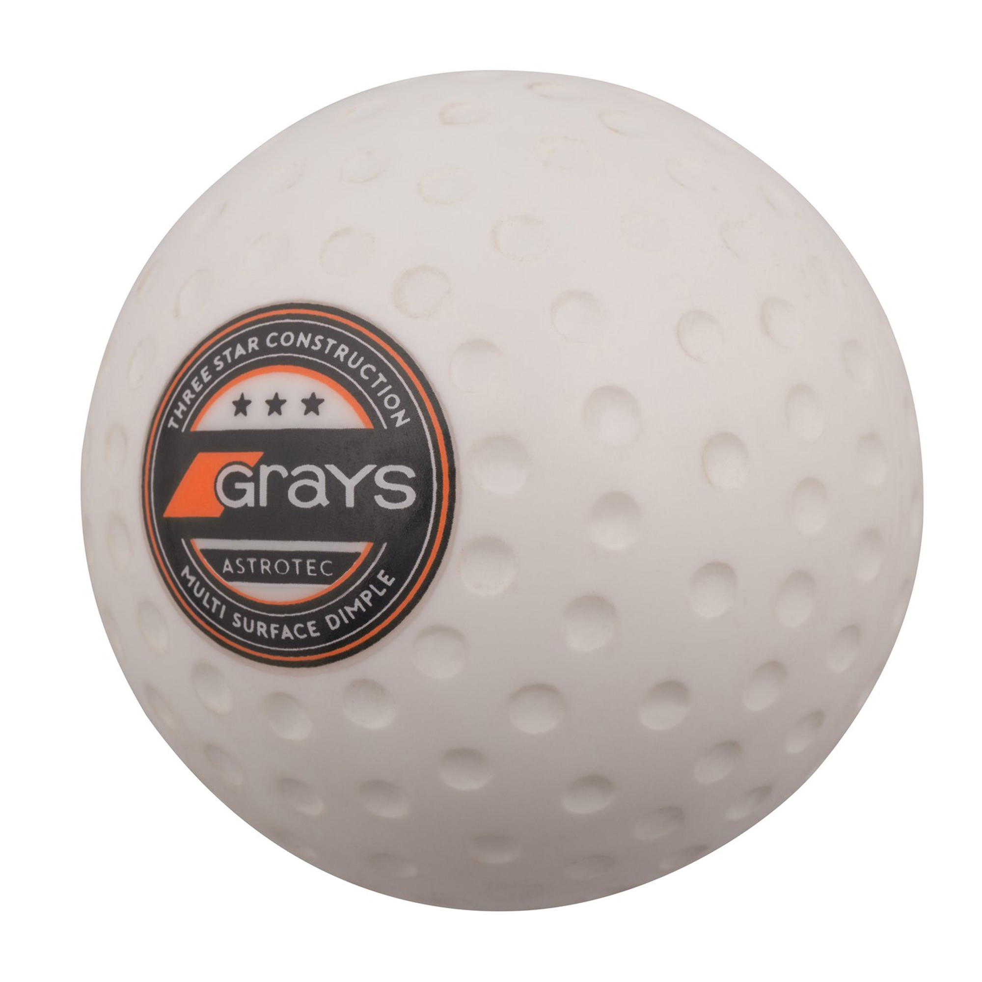 GRAYS Dimpled Field Hockey Ball Astrotec - White