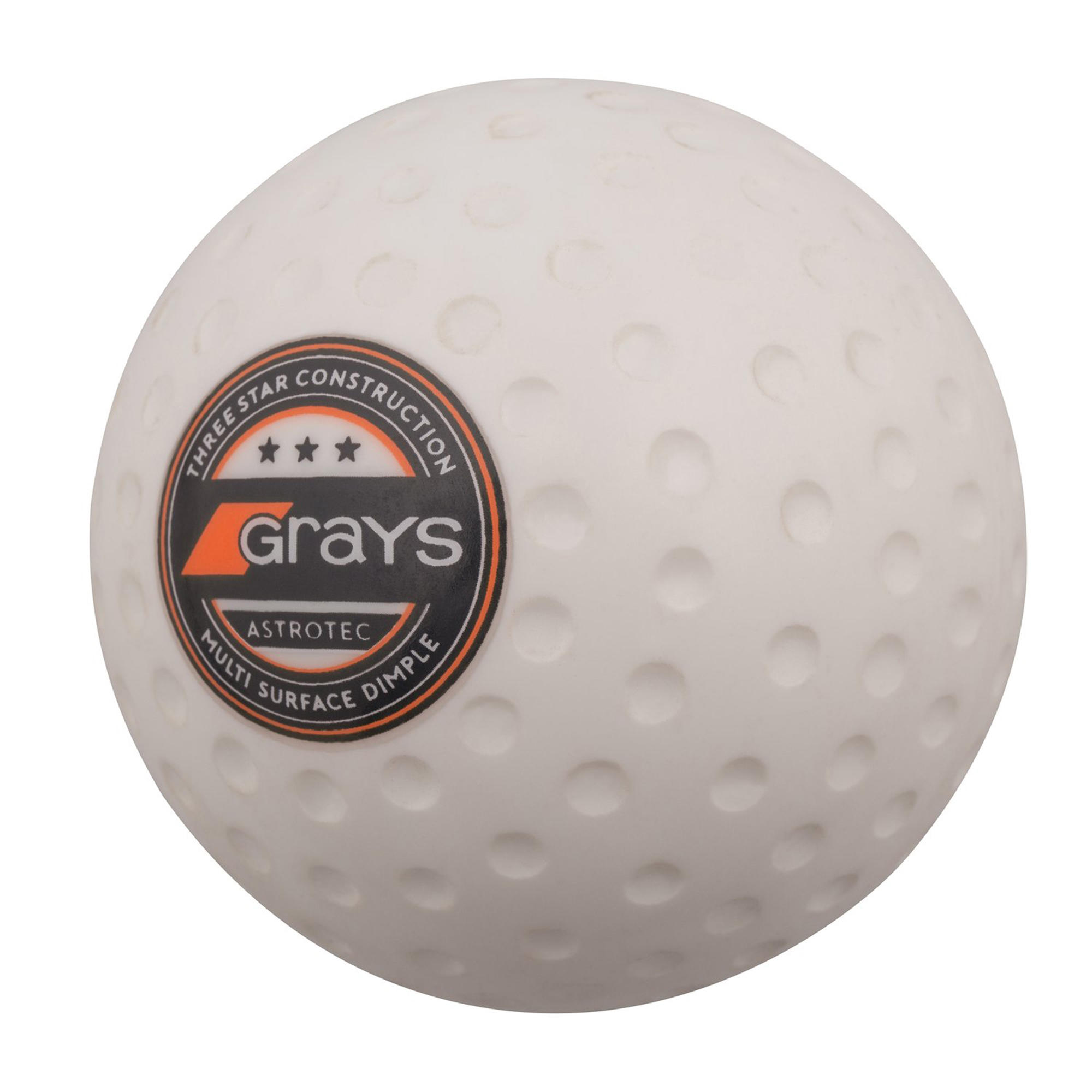 Balles Balle de hockey sur gazon alvéolée Astrotec blanc GRAYS Decathlon