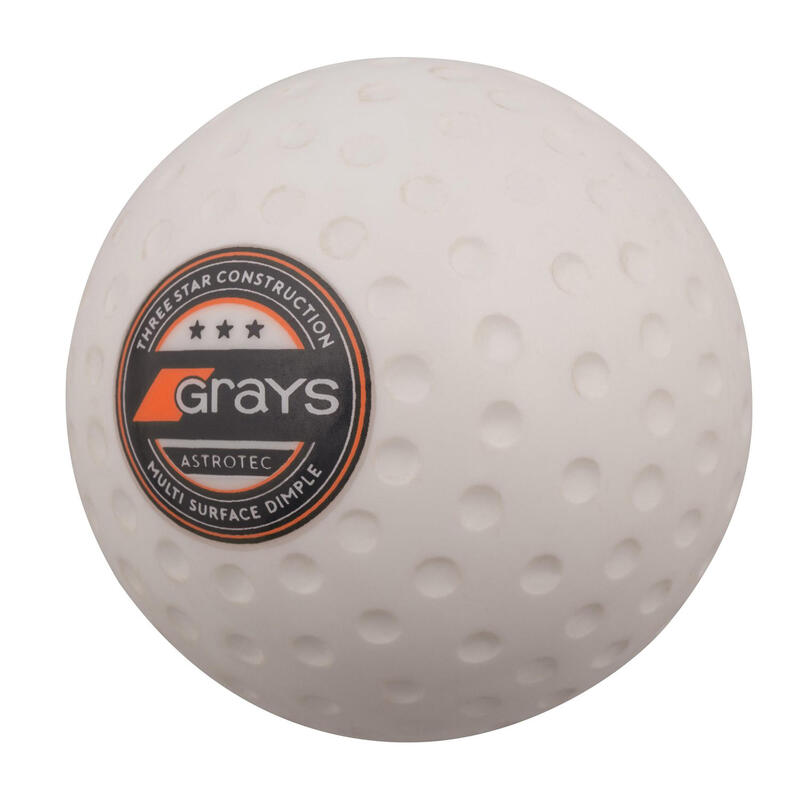 Pelota Hokey Hierba Grays Astrptec Hoyuelos Amarilla / Blanca