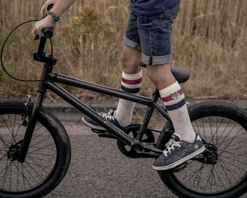 BMX Fahrrad für Kinder grau