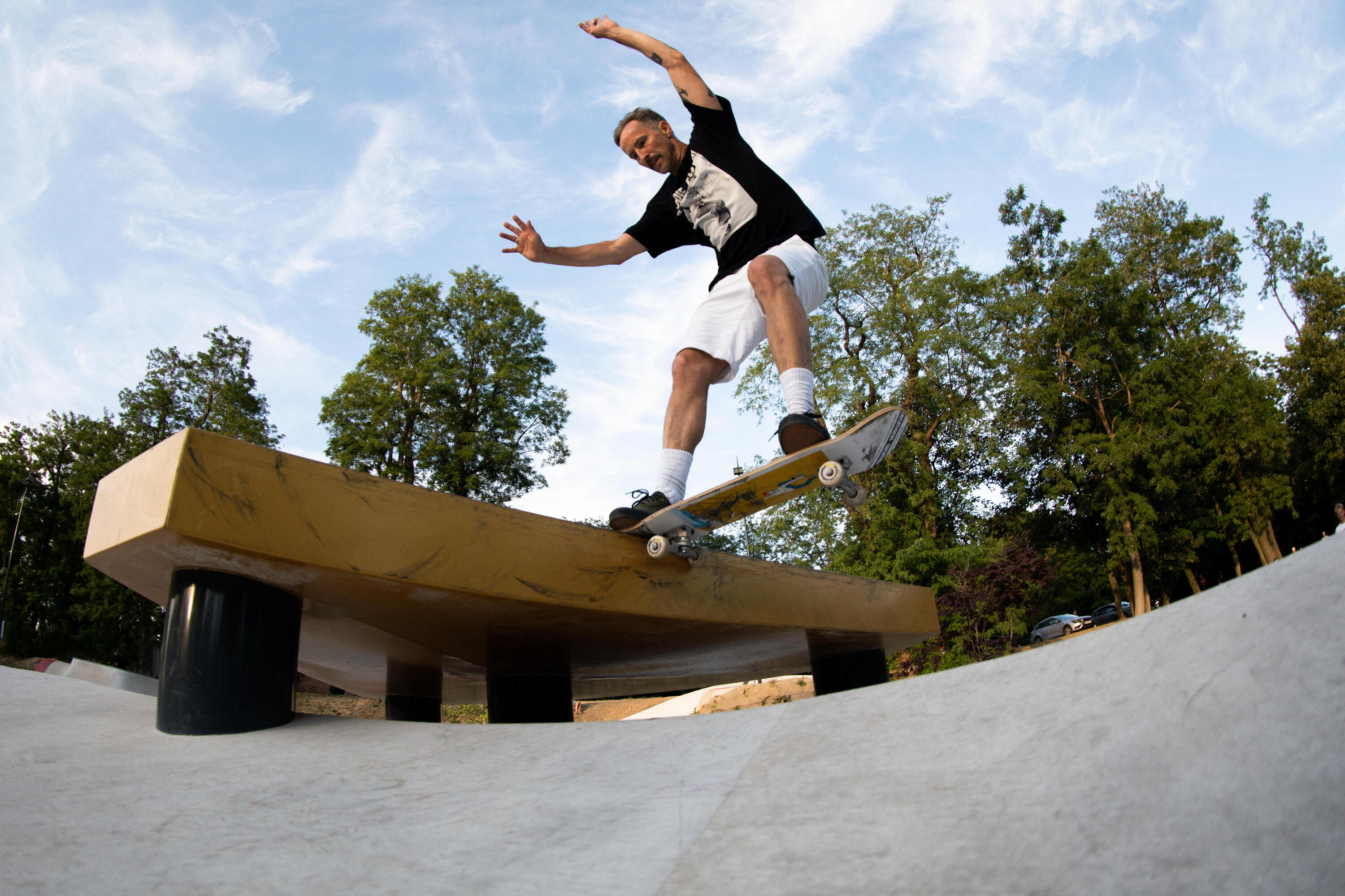 Segunda vida - Juego 4 Ruedas Skate Color Marfil Forma Cónica Tamaño 52 mm 101A 14/14