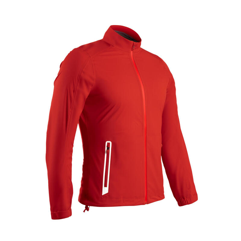 Veste de pluie de golf imperméable homme RW500 rouge