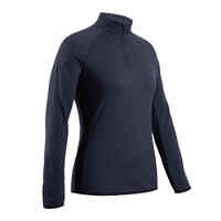 Golf Fleecepullover warm CW500 Damen marineblau