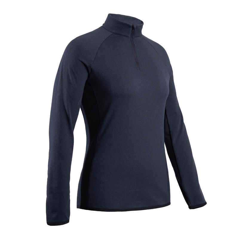 Golf Fleecepullover warm CW500 Damen marineblau Golf Fleecepullover warm CW500 Damen marineblau