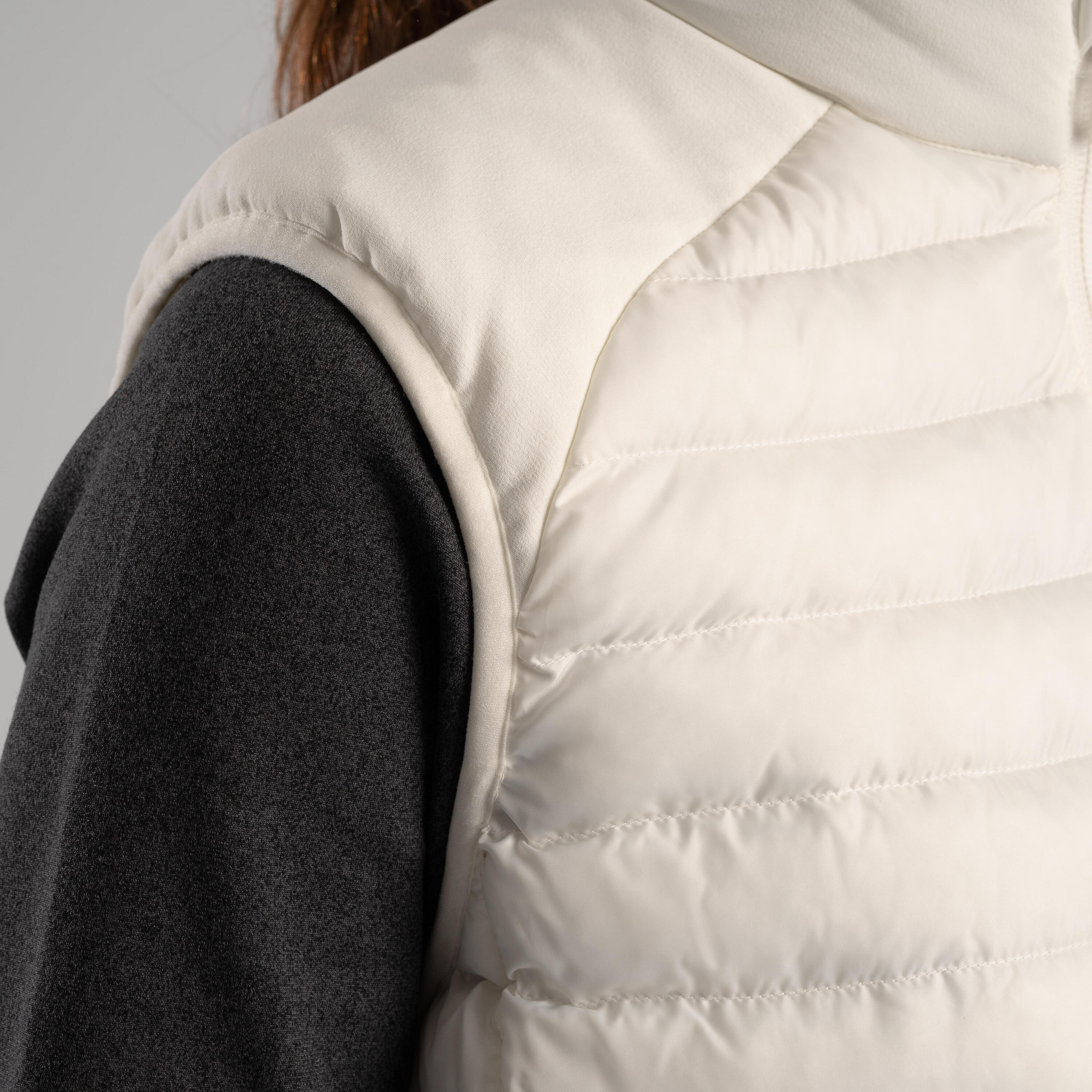 Women's golf winter sleeveless padded jacket CW500 - off-white 4/8