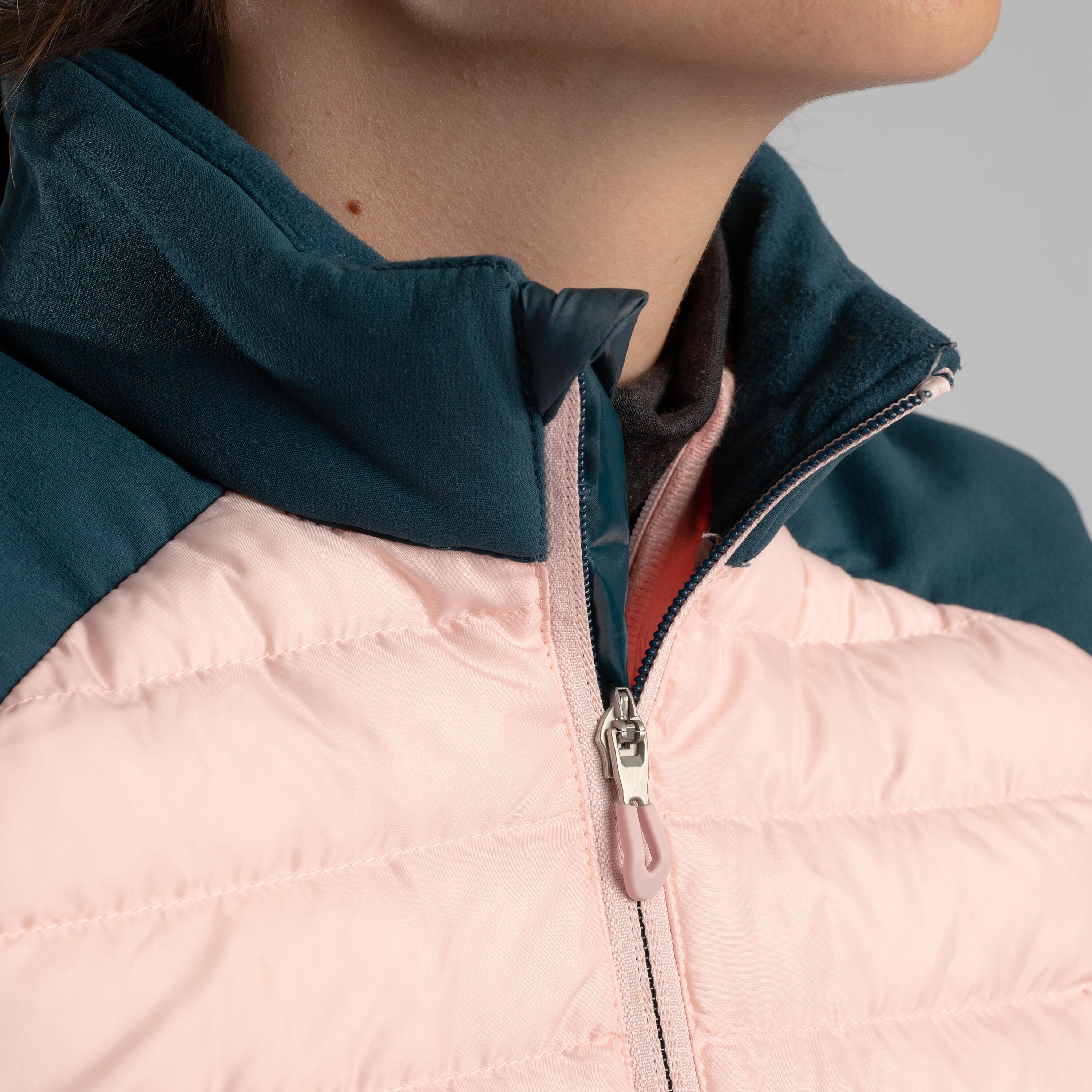 WOMEN'S COLD-WEATHER GOLF SLEEVELESS GILET - PETROL PINK 3/7