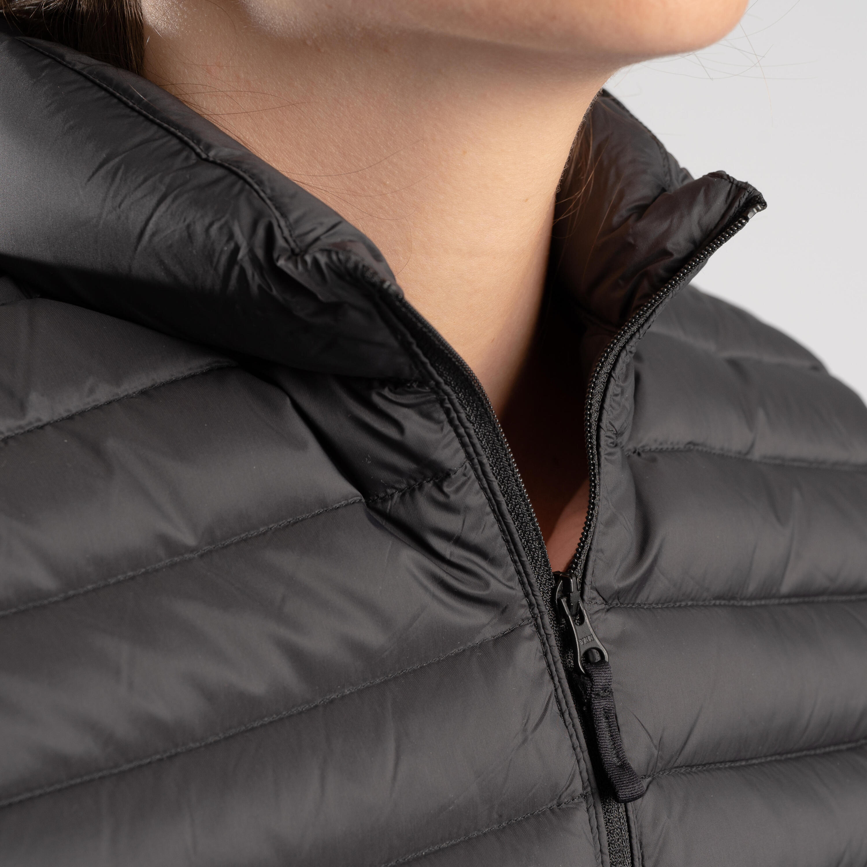 Colete de Penas de Golf Mulher MW500 Preto 4/15