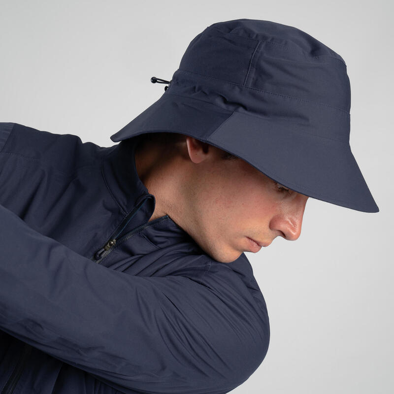 Chapeau golf bob pluie - RW500 bleu marine ; taille 2 : 58-60cm