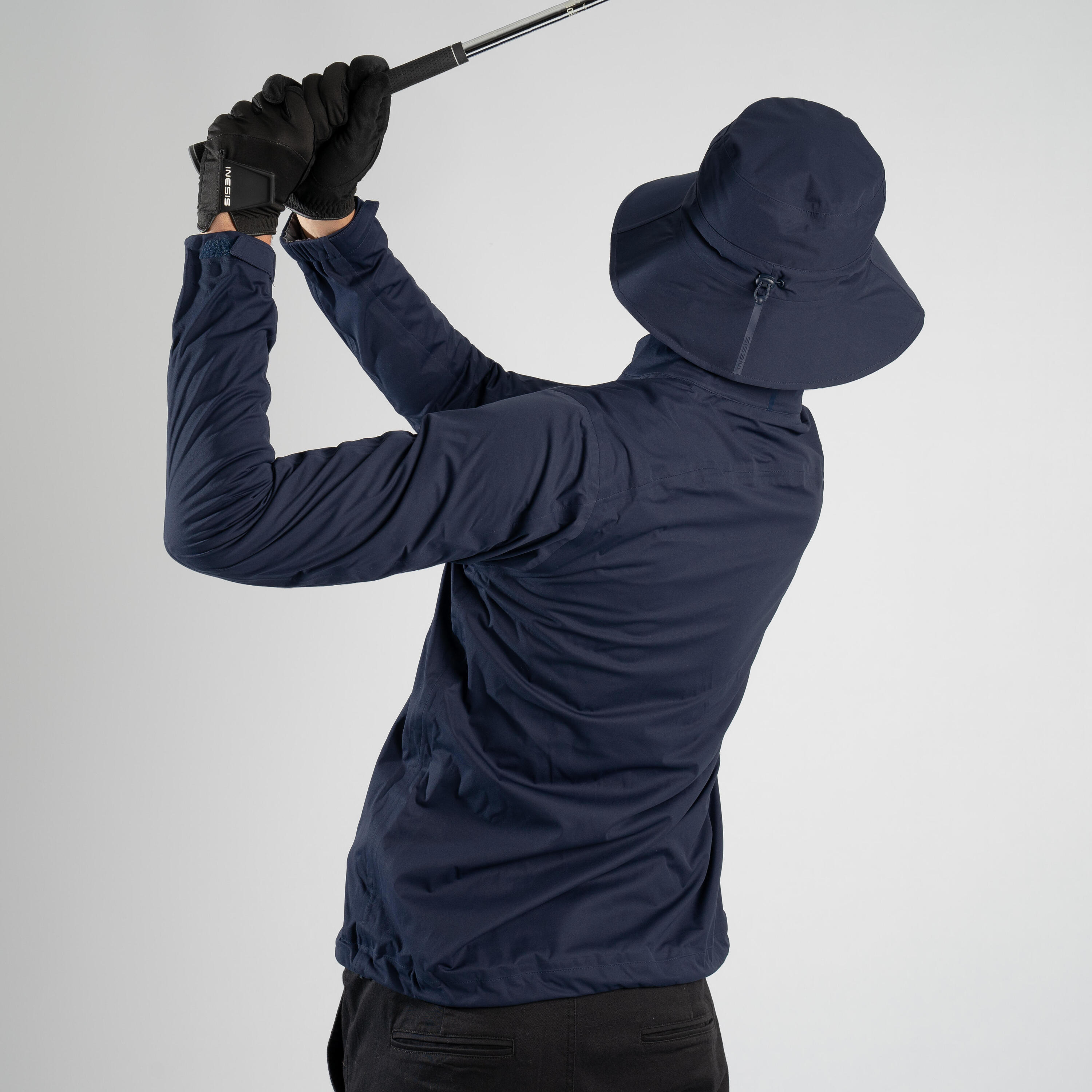 Golf rain hat - RW500 navy blue; Size 2: 58–60 cm 4/4