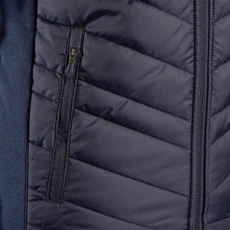 Pánská golfová prošívaná bunda do chladného počasí tmavě modrá