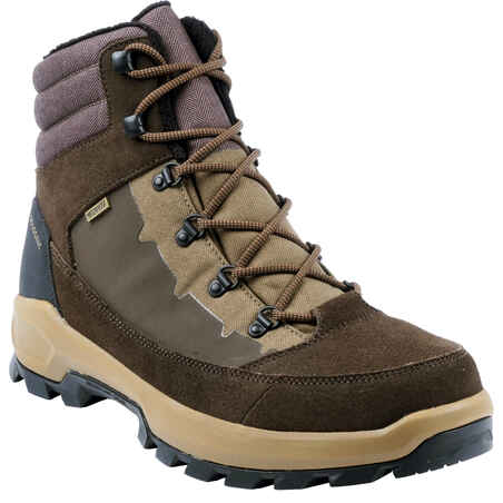 Country Sport Warm Waterproof Shoes Crosshunt 500 Beige/Brown