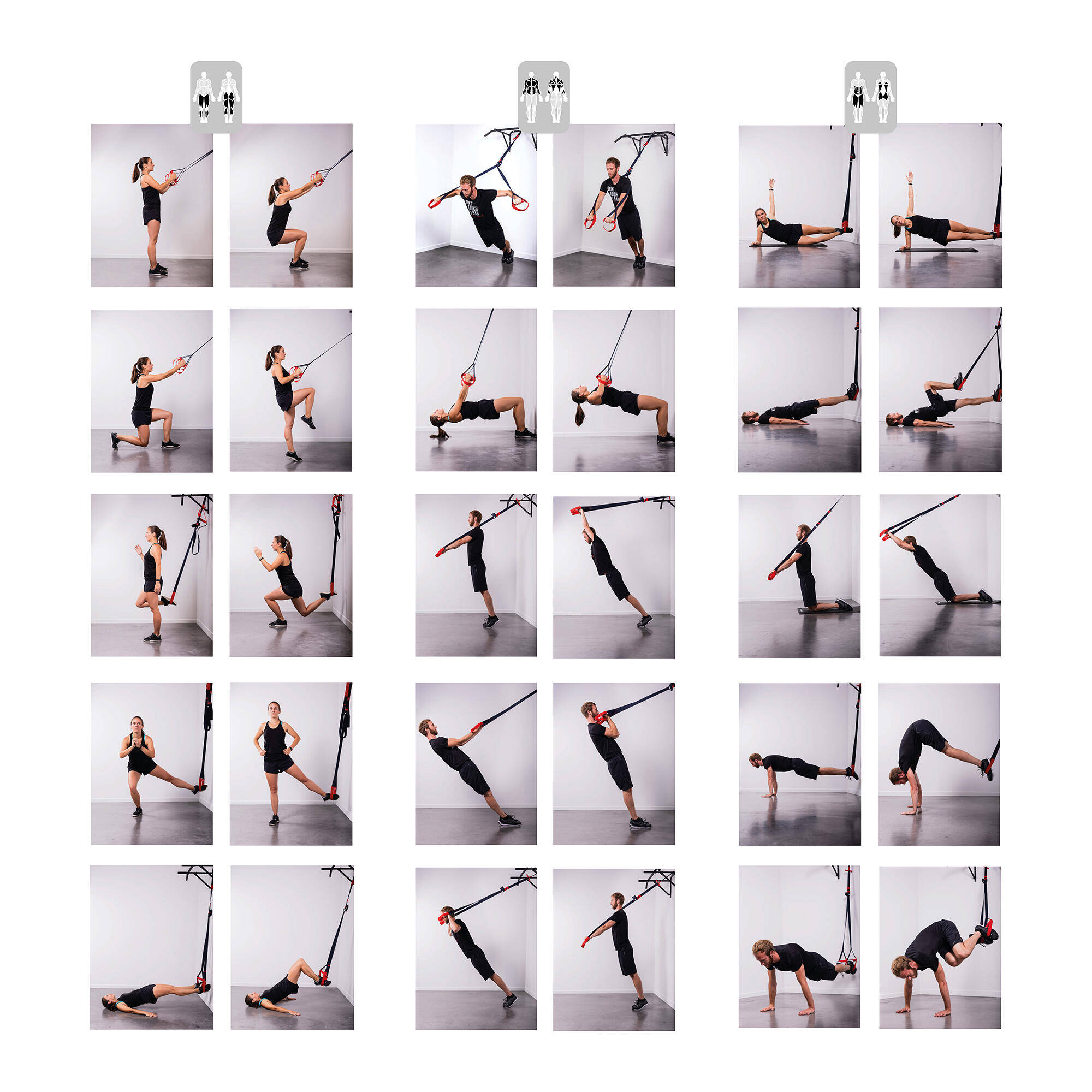 Suspension Trainer - Blue/Red -  3