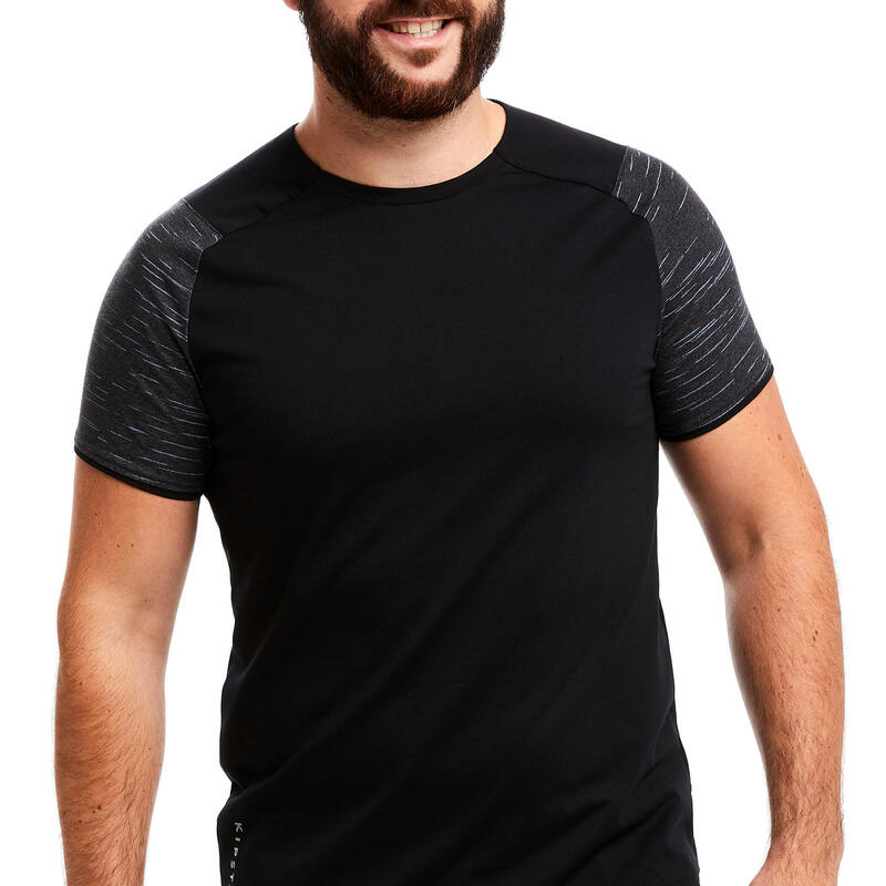 Tricou Fotbal T100 Negru 