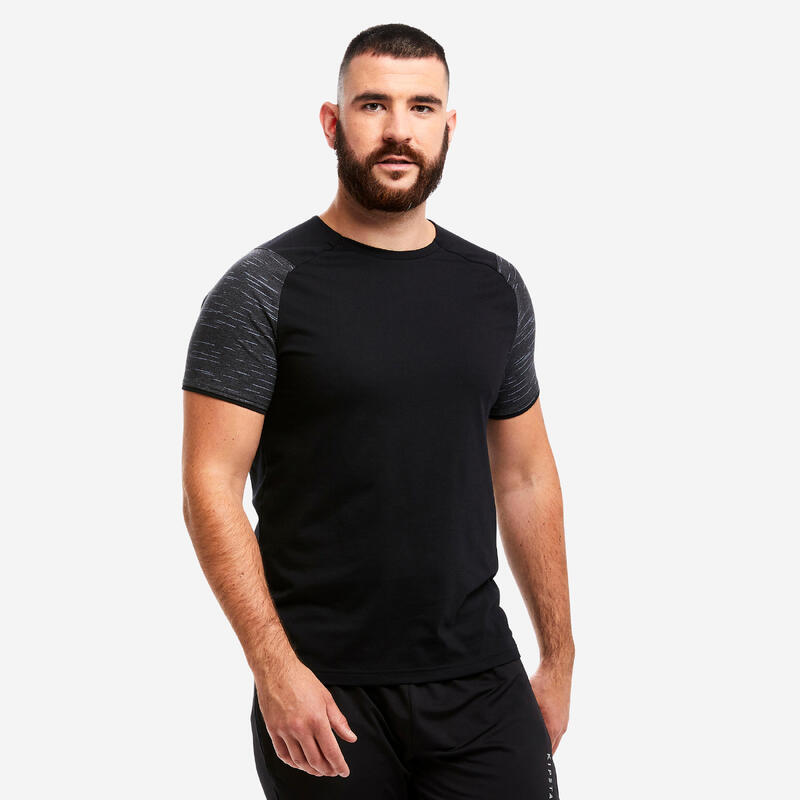 Tricou Fotbal T100 Negru 