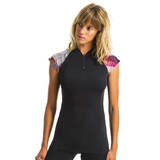 Women  Aquagym-Aquabike Short-sleeved T-shirt Anna black vib