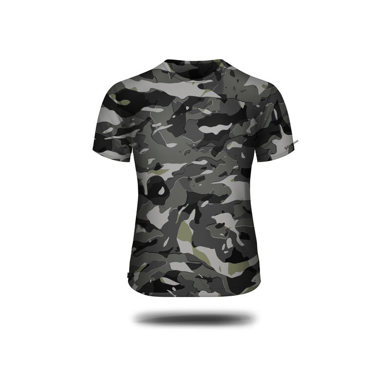 Koszulka outdoor z krótkim rękawem Solognac 100 camo WL V1 