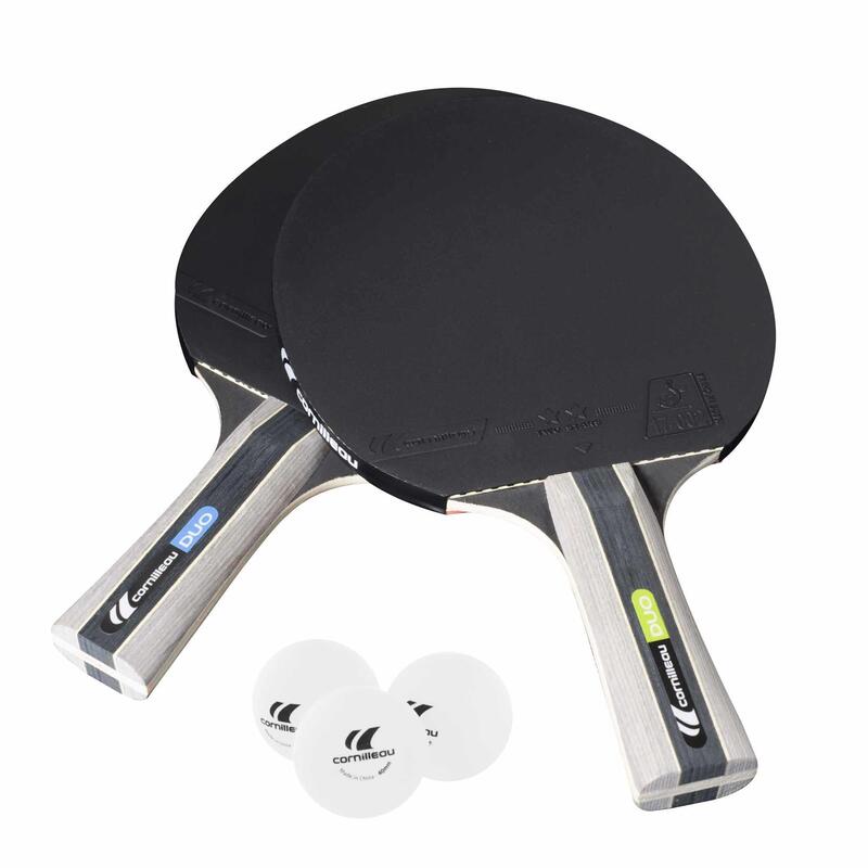 SET TENNIS DE TABLE FREE DE 2 RAQUETTES ET 3 BALLES - PACK DUO