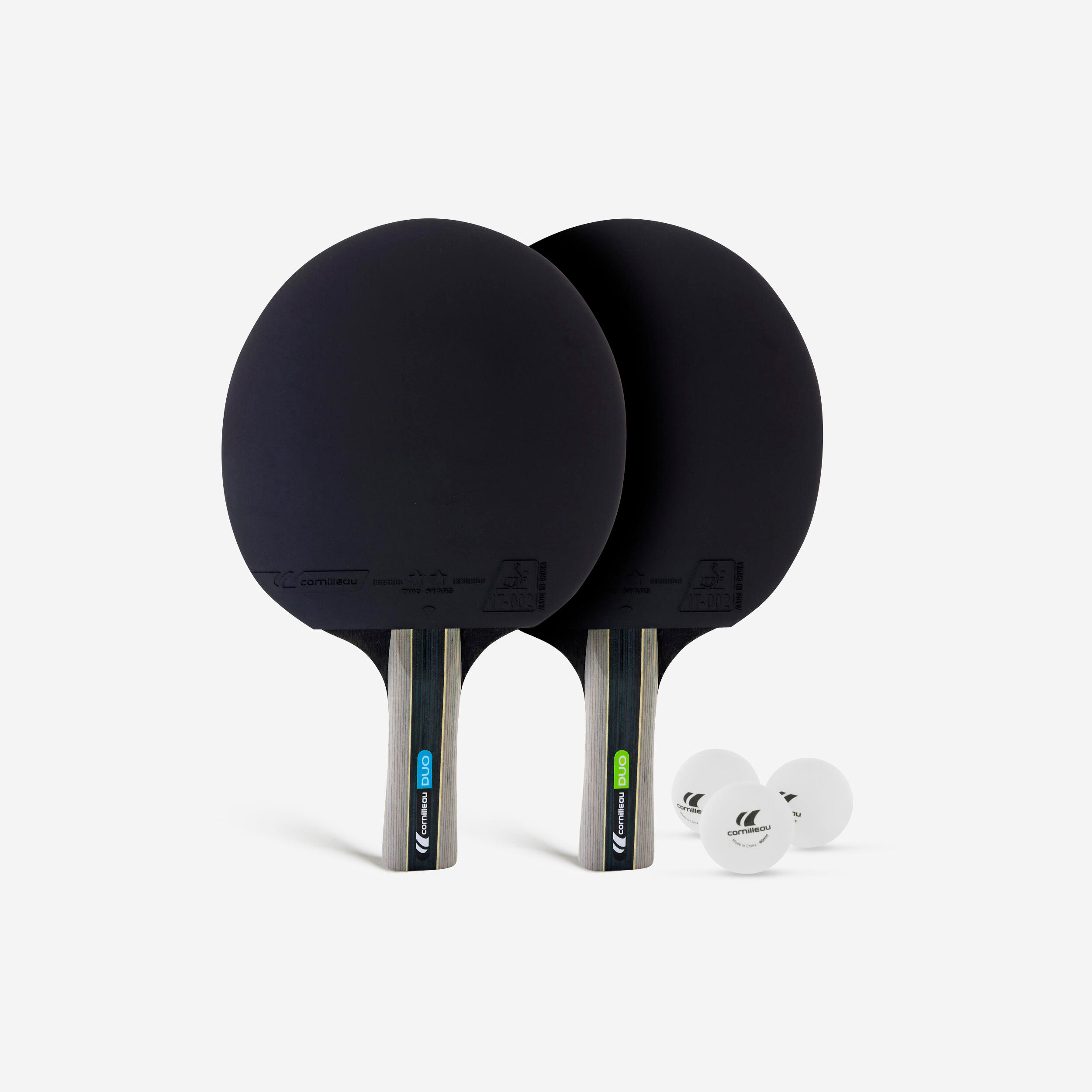 Pingpongütő szett 2 ütővel és 3 labdával free asztaliteniszezéshez, Duo pack Cornilleau akciós termékkép 1