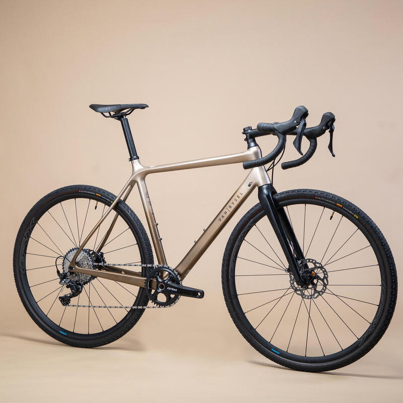 Bicicleta de gravel carbono Shimano GRX 11 V Van Rysel EDR Offroad CF marrón