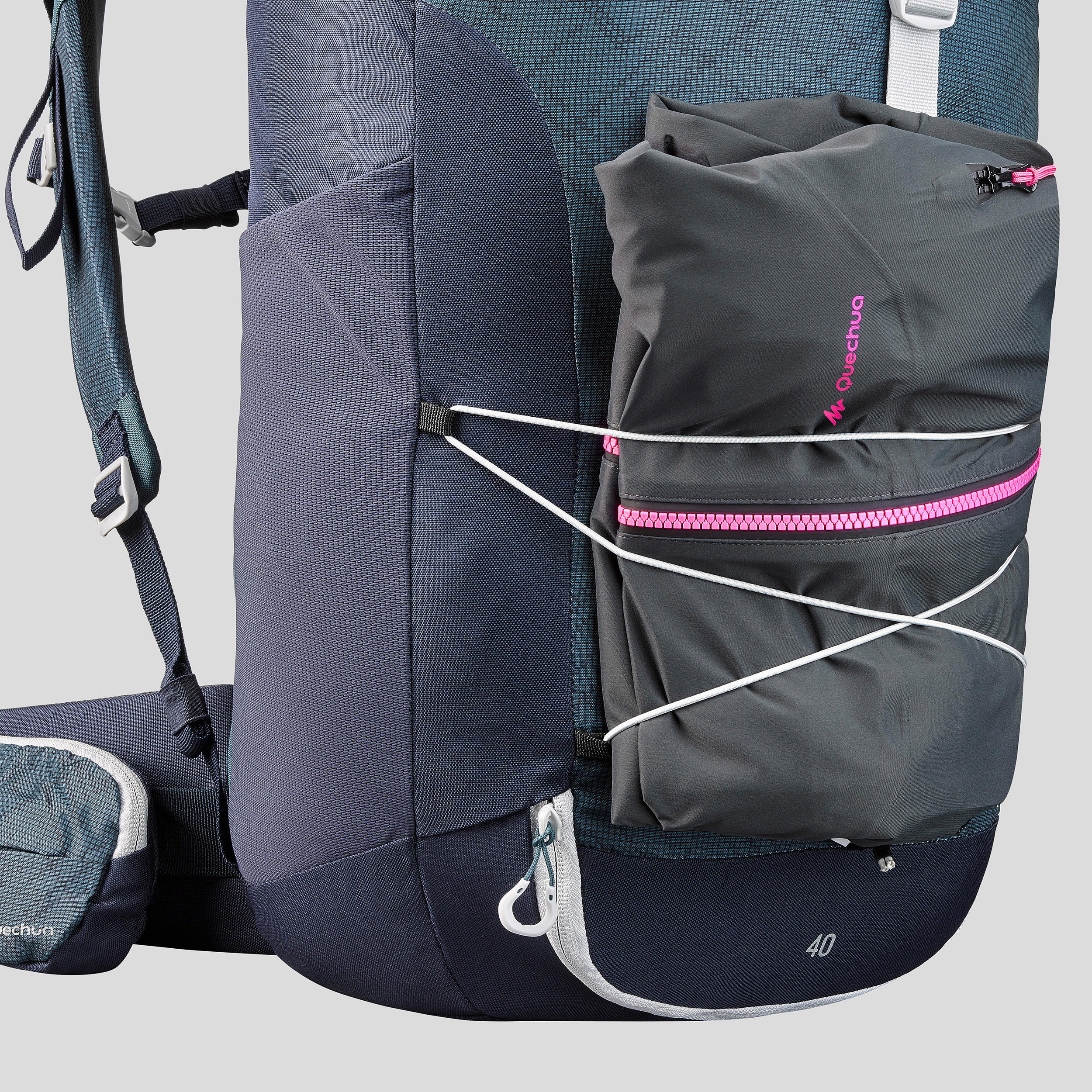 Maleta de montaña y trekking, Quechua, 40 Litros, hombre, Gris Tormenta -  Decathlon